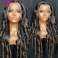 Perruque en cheveux humains 100% naturels, bouclés et rebondissants, 13*4, sans colle, pour femmes noires, perruque en dentelle frontale vietnamienne, bouclés et rebondissants