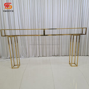 Support de toile de fond de décoration de ballon de fête lisse événements de mariage supports de fleurs d'or - Product Image 6