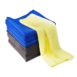 थोक 40*40 सेमी, 250 जीएसएम माइक्रोफाइबर कार शुष्क तौलिए अच्छी गुणवत्ता वाली त्वरित सुखाने वाली कार सफाई तौलिए लोगो कस्टम के साथ