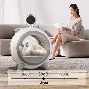 Nueva caja de soplador de secador automático silencioso para gatos, caja de secador de pelo de aire profesional grande para perros y Mascotas
