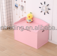 Banc de rangement Austin en bois rose avec charnière de sécurité - Organisateur multifonctionnel pour salle de jeux, pour livres et jouets - Product Image 5