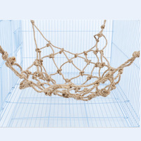 Filet d'escalade en jute pour perroquets et hamsters ; Jouet en jute pour oiseaux ; Hamac balançoire universel en filet d'escalade pour petits animaux et hamsters, fabriqué en Chine