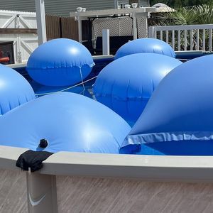 Coussin de piscine gonflable de 40 pouces, double épaisseur 0,54 mm, en PVC écologique, résistant au froid, pour piscine au sol, protection hivernale extérieure - Product Image 1