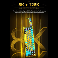 Clavier OEM/ODM personnalisé en aluminium CNC avec interrupteurs magnétiques, faible latence, déclenchement rapide 0,001 mm, taux de polling 8K, sans fil, tri-mode