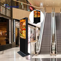 Pantalla Digital Interactiva Táctil de Doble Cara 4K para Interiores INGSCREEN con SDK de Animación, WiFi y Soporte de Pie para Centros Comerciales