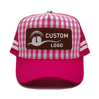 Casquettes de camionneur classique personnalisé de qualité supérieure avec logo propre pour votre chapeau avec 5 panneaux 2 casquettes de camionneur de pays à rayures latérales
