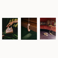HAOWAI OEMODM 3pcs Set Poster Fashion Mewah, 3 Cetakan Fashion Mewah, Seni Dinding Desainer, Dekorasi Hypebeast, Seni Dinding Gadis Keren