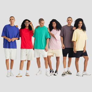 T-shirts en coton épais respirant 220G Logo personnalisé pour hommes à séchage rapide surdimensionné - Product Image 3