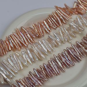 Perles d'eau douce naturelles en forme baroque, fournies directement par le fabricant, perles en vrac, perles non montées, cure-dents perforés - Product Image 1