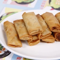 Big Spring Rolls Tsukiji Frozen Fried Snacks Breakfast Pastries Desserts Wholesale Bagged Instant Food Red Bean Paste Children