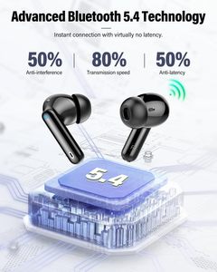 Audífonos Inalámbricos Intrauditivos con Cancelación Activa de Ruido, Pantalla LED, Resistencia al Agua IP7, Sonido Estéreo con Bajos Profundos y Llamadas Nítidas - Product Image 4