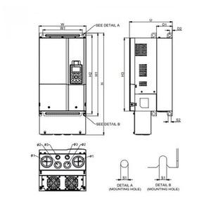 Variateur de fréquence VFD-CP2000 Series 100% neuf VFD450CP43S-21 45KW 60HP 460V 3 PHASES en stock - Product Image 2