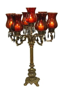 Candelabro de Aluminio Antiguo en Relieve de Primera Calidad, Diseño Moderno y Lujoso, Centro de Mesa para Decoración de Bodas - Product Image 2