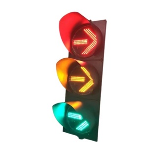 Cabeza de Señalización de Tráfico LED con Flecha Roja, Ámbar y Verde de 200 mm, Certificación EN 12368 - Product Image 1