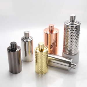 Premium Shinny Glossy Golden Rose <span class=keywords><strong>Whisky</strong></span> <span class=keywords><strong>Macallan</strong></span> 17oz Petaca de metal Multifunctton Frasco redondo de acero inoxidable de gran capacidad - Product Image 1