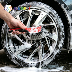 Cepillo para Llantas de <span class=keywords><strong>Coche</strong></span> KADELI, Cepillo de Limpieza de Neumáticos con Cerdas Suaves Grises para Detallado de Automóviles - Product Image 6
