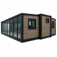 Maison conteneur portable avec finition extérieure haut de gamme, maison préfabriquée modulaire pour projets côtiers et insulaires