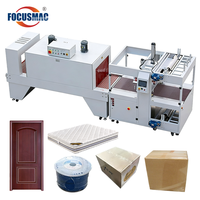 Machine d'emballage thermorétractable électrique automatique Focus Machinery avec PLC et roulement pour l'emballage de grands cartons de produits alimentaires et de boissons