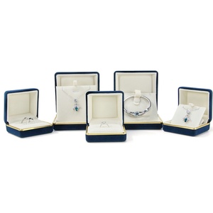 Boîte à bijoux en cuir PU et velours avec logo personnalisé, boîte de rangement ovale luxueuse en flanelle pour bagues et colliers, boîte cadeau personnalisée - Product Image 6