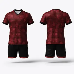 Custom Logo Printed Soccer Wear Set Sublimation Team Training Football Jerseys Customizable Uniforms Sportswear