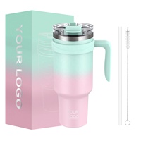 Nuevo Vaso Térmico de Acero Inoxidable de Doble Pared, Personalizado, a Prueba de Fugas, con Tapa 2 en 1