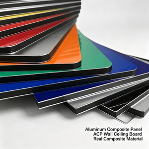 Vente d'usine - Échantillon de panneau composite en aluminium Alucobond ACM ACP moderne, antistatique, double face, 8 mm - Product Image 4