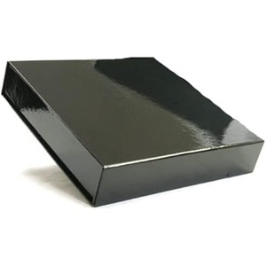<b>Black</b> hard gift <b>box</b> with magnetic sealing cap rectangular <b>box</b> for <b>black</b> glossy gifts can be customized according to needs - Product Image 2