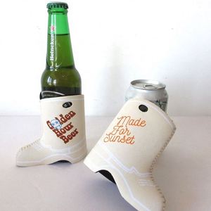 RYO Promotion Sublimation Imprint Neoprene Cowboy Boot Can Coolers Beer Coolie Custom Printing Waterproof 12-Pack Wedding Cooler - Product Image 6