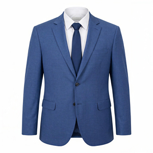 Traje de Negocios para Hombre, Corte Slim, Transpirable, Resistente al Viento, Antiarrugas, de Poliéster, Viscosa y Elastano - Product Image 2