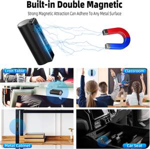 2025 personnalisé 600H <span class=keywords><strong>longue</strong></span> batterie <span class=keywords><strong>enregistreur</strong></span> vocal magnétique 128GB AI réduction du bruit Mini <span class=keywords><strong>enregistreur</strong></span> Audio numérique pour les réunions - Product Image 5