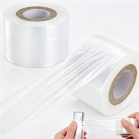 Film étirable souple brillant de qualité industrielle en PE, rouleau de 1000 m de long, film d'emballage LLDPE pour l'emballage rétractable