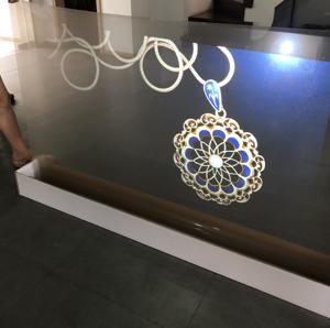 3d HD filme projeção traseira preta seis cores - Product Image 6