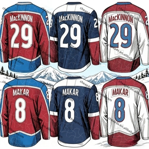 قميص هوكي كولورادو للشحن المباشر # 92 لانديسكوغ # زي هوكي ماكينون رقم 29 - Product Image 1