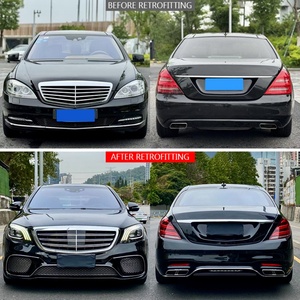 Kit de Carrocería 2021 para Modificación de Automóviles W221 2008-2013, Parachoques Delantero y Trasero, Faros Delanteros y Traseros para Actualización de Benz Clase S a W222 S65 - Product Image 2
