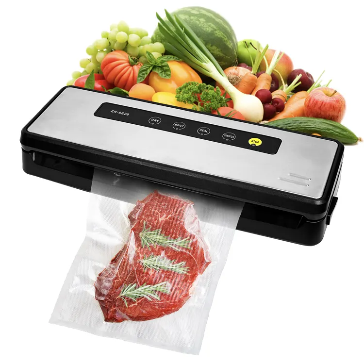 High Quality Custom Kitchen Vacuum Sealer Machine Professional Home Stainless Steel Vacuum Food Sealer