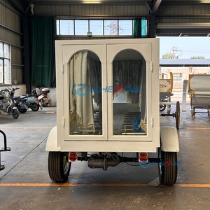 Zhenda Special Transport Manufacturers – Remorque de moto funéraire électrique vintage avec sièges en cuir et pneus pneumatiques - Product Image 2