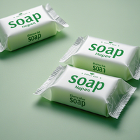 Sachets personnalisés imprimés avec logo pour savon, sachets thermoscellables en feuille d'aluminium pour échantillons de soins de la peau, pochettes d'emballage en plastique pour savon blanchissant