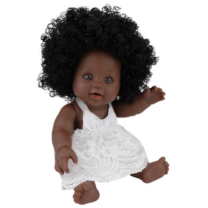 Muñeca de Plástico Reborn de 12 Pulgadas con Cabeza Explosiva y Piel Negra, Linda, Puede Bañarse, Simulación, Modelo Educativo, Venta al por Mayor, Gran Demanda - Product Image 6