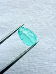 Émeraude verte Paraiba naturelle taille émeraude haute clarté pour bijoux de mariée, haute qualité ANAS GEMS d'Inde, prix de gros - Product Image 2