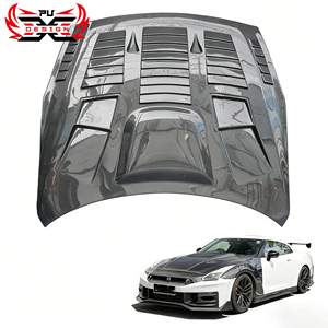 ฝาครอบเครื่องยนต์แต่ง GT-<span class=keywords><strong>R35</strong></span>รูปตัวซีฝากระโปรงหน้าคาร์บอนไฟเบอร์สำหรับเครื่องยนต์นิสสันสกายไลน์ GTR35 - Product Image 1