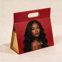 Boîte cadeau Gua Sha pliable de luxe à fermeture magnétique, conception personnalisée, emballage rigide, boîte de luxe pour perruques