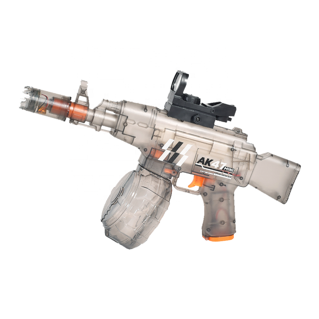 MILI AK47 Electric Transparent Scorpion Water Gun Toy for Adults Children Automatic Absorption Continuous Shooting in Summer