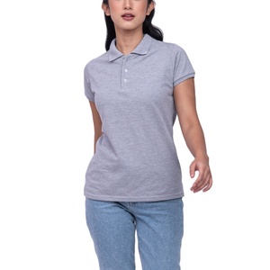 Chemises personnalisées pour femmes en taille plus, décontractées, à manches courtes, en coton, à séchage rapide, pour le golf, avec logo personnalisé, de haute qualité, tricotées - Product Image 1