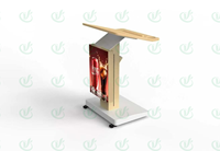 Écran d'affichage LED réglable en hauteur électriquement pour podium, idéal pour salles de conférence, églises, écoles et présentations intelligentes