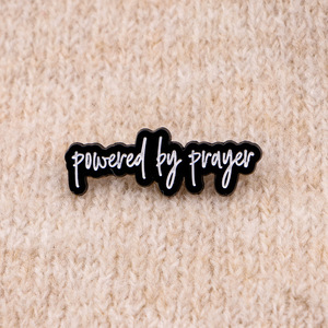 Pin <span class=keywords><strong>de</strong></span> Solapa Esmaltado con <span class=keywords><strong>la</strong></span> Frase 'Movido por <span class=keywords><strong>la</strong></span> Oración', Broche con Cita Religiosa Inspiradora para Creyentes Devotos / Eventos Religiosos - Product Image 6