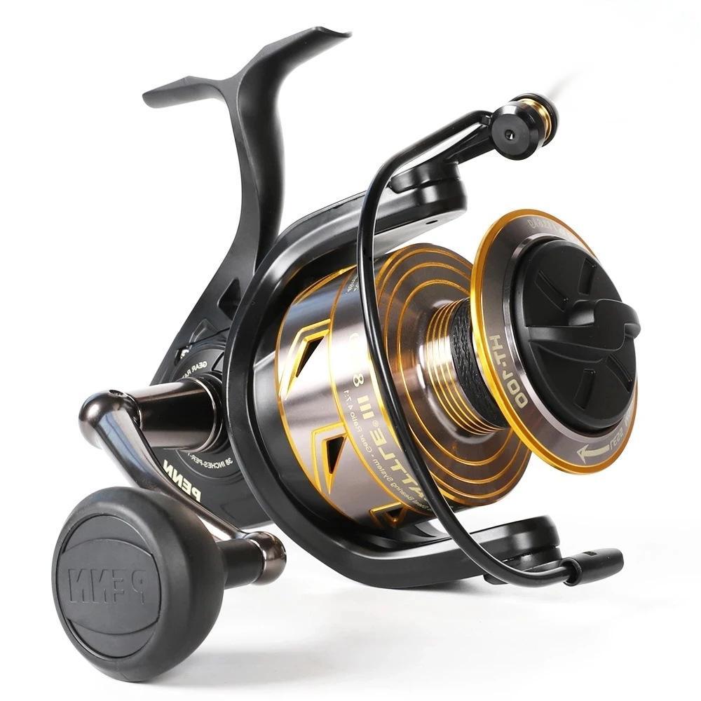 penn battle btlii6000 spinning reels black/gold/smoke Reel - III 6000 – Mondocat Line capacity rings Penn Battle II Spinning Reel,