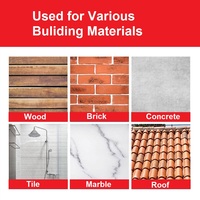Revêtement acrylique imperméable, 40 % de matières solides, viscosité 5000-6000 MPa.s, pour usage en construction, étanchéité des salles de bain, translucide