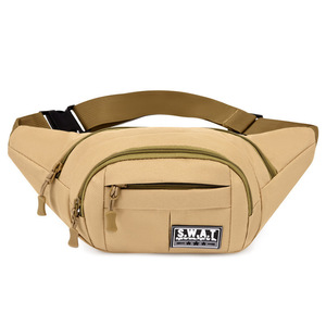 Men's Fanny Pack Oxford Cloth Multi-Functional Ultralight Waist Bag For Leisure Travel Khaki - Product Image 3