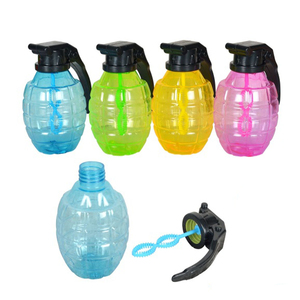 Jinming Machine à bulles de grenade en plastique pour enfants Jouets d'été en plein air pour le soufflage de bulles de savon à l'eau