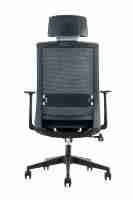 Chaise de bureau d'ordinateur à maillage rotatif noir personnalisé moderne pas cher